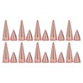 thumbnail image 1 of Punk Cone Spikes, Punk Cone Spikes Studs 20 Pcs Uniform Force Rose Gold  For DIY Bags, 1 of 8