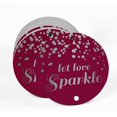 thumbnail image 2 of Inkdotpot Silver Foil Paper Hang Tags Let Love Sparkle Wedding Favor Tags 100 Pieces, 2 of 6