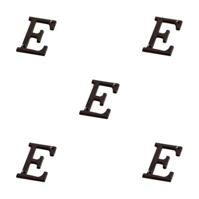 Youkk Iron Decoration Doorplate Durable And Rustproof Wide Application Not Easy To Fade Metal Metal Letters House Numbers B17--E 5Set