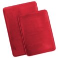 thumbnail image 2 of Set of 2 Large Clara Clark Bath Mat Bathroom Rug - Absorbent Memory Foam Bath Rugs - Non-Slip, Thick, Cozy Velvet Feel Microfiber Bathrug, Plush Shower, Toilet- Floor Bathmats Carpet - Red - 20"x32", 2 of 6