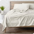 thumbnail image 1 of Bare Home Flannel Sheet Set - 100% Cotton - Deep Pocket - Queen, Ivory, 4-Pieces, 1 of 7