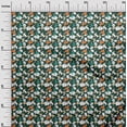 thumbnail image 2 of oneOone Polyester Lycra Teal Green Fabric Cloud & Bird Cartoon Sewing Material Print Fabric By The Yard 56 Inch Wide, 2 of 4