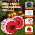 thumbnail image 4 of Costway 2 Pack 3 FT Halloween Inflatable Eyeballs w/ Air Blower & Red LED Lights, 4 of 10