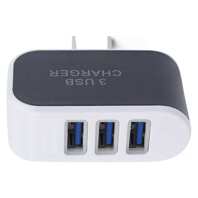 Universal Candy Color 3 USB Multi-Port Wall Charger US Plug Wall Adapter Cube Block AC 110-220V 5V