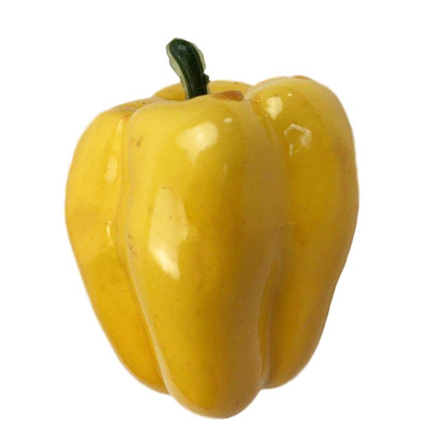 Artificial Pepper Kitchen Foam Vegetable Ornament Photography Vegetable foam vegetable artificial Prop Fake Pepper, Yellow