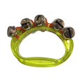 thumbnail image 2 of Milaget Hand Bell Musical Tambourine Mini Percussion Tambourines for Kindergarten Yellow, 2 of 9