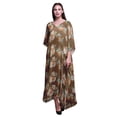 thumbnail image 1 of Bimba Kaftan Long de Plage à Fleurs pour Femmes, Tenue de Plage, Paréo de Bikini, Robe Maxi - S-L, 1 of 5