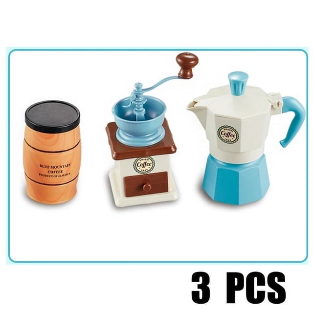 Machine à Café de Simulation Mini Nourriture Jouet pour Enfants Cuisine de Jeu Maison de Jeu Bricolage Dessert Ensemble de Jouets de Cuisine Jeu de Rôle Jouets pour Fille
