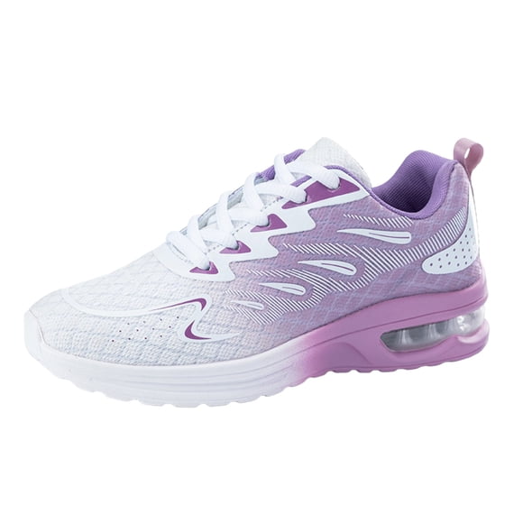 Fsqjgq Running Shoes for Women Lace Up Sports Sneakers Stylish Basketball Sneakers Breathable Sport Gym Fitness Shoe
