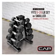 thumbnail image 4 of CAP Barbell A-Frame style Dumbbell Stand-BLACK (Holds 4 pairs), 4 of 4