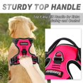 thumbnail image 3 of BARKBAY No Pull Dog Harness Front Clip Heavy Duty Reflective Easy Control Handle for Large Dog Walking(Pink S), 3 of 5