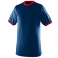 thumbnail image 1 of T-Shirt à Col Contrastant TG Bleu Marine/rouge, 1 of 2