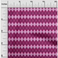 thumbnail image 1 of oneOone Viscose Chiffon Fabric Argyle Style Ikat Print Fabric BTY 42 Inch Wide, 1 of 4