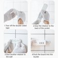 thumbnail image 3 of Power Outlet Holder Traceless Power Socket Power Socket Holder Wall-Mounted Plastic Sticking Power Strip Support, 1pc, 3 of 9