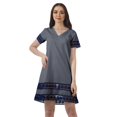 thumbnail image 1 of Moomaya Tenues d'Été Coton Flex Imprimées Robes Courtes pour Femmes Tenue Décontractée, 1 of 4