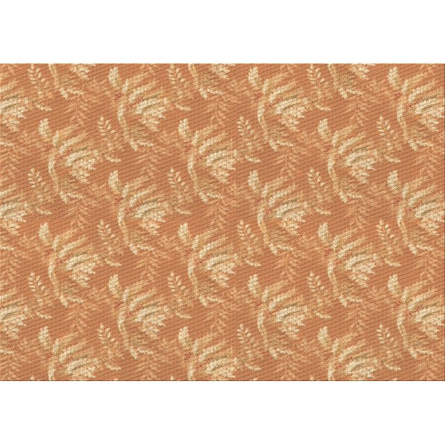 Ahgly Company Tapis Rectangulaire Orange Lavable en Machine, 7 Pieds x 10 Pieds