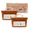 thumbnail image 2 of Crazy Korean Cooking Premium Kimchi, Sauerkraut Fermentation and Storage Container with Inner Vacuum Lid, Sandy Brown 1.3 Gal (5.2L) 2 PACK, 2 of 4