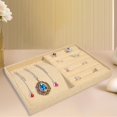 thumbnail image 3 of lionlar Stackable Jewelry Tray Burlap Inserts Trays Organizer Box Display Holder Jewelry Dual Use, 3 of 7