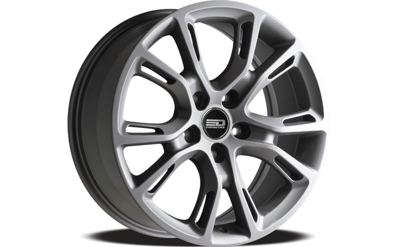 4 x jantes Euro Design SRT en alliage Gunmetal mat de 18x8 pouces pour 2018 - 2026 Jeep Cherokee