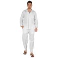 thumbnail image 1 of Inkmeso Men's Cotton PJs Solid Sleepwear Lounge Wear Top & Bottom Pajama Set, 1 of 7