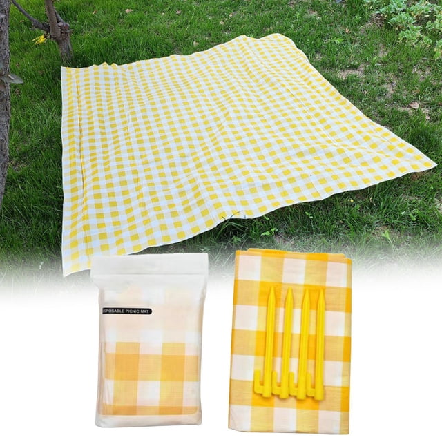 TIELUTT Nappe à Carreaux Huile Usage Intensif Essuyage Napperons de Table à Manger pour 4 Ensemble de Table à Manger pour 4 Ensemble de Salle à Manger Table et 4 Chaises Napperons Ronds d'Automne Napperon de Table pour Bébé d'Intérieur pour Table Ronde