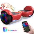 thumbnail image 1 of HOVERSTAR Hoverboard Tout-Terrain 6 Pouces pour Enfants et Adultes, Trottinette Électrique Auto-Équilibrée à Deux Roues avec Roues à DEL Clignotantes, Vitesse Maximale de 15 Km/h, Lumière à DEL, Certifiée UL 2272 (Rouge), 1 of 8