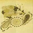 thumbnail image 1 of Ahgly Company Tapis d'Intérieur Lavable en Machine Carré Caramel Brun Transitionnel, 7 Pieds Carré, 1 of 7
