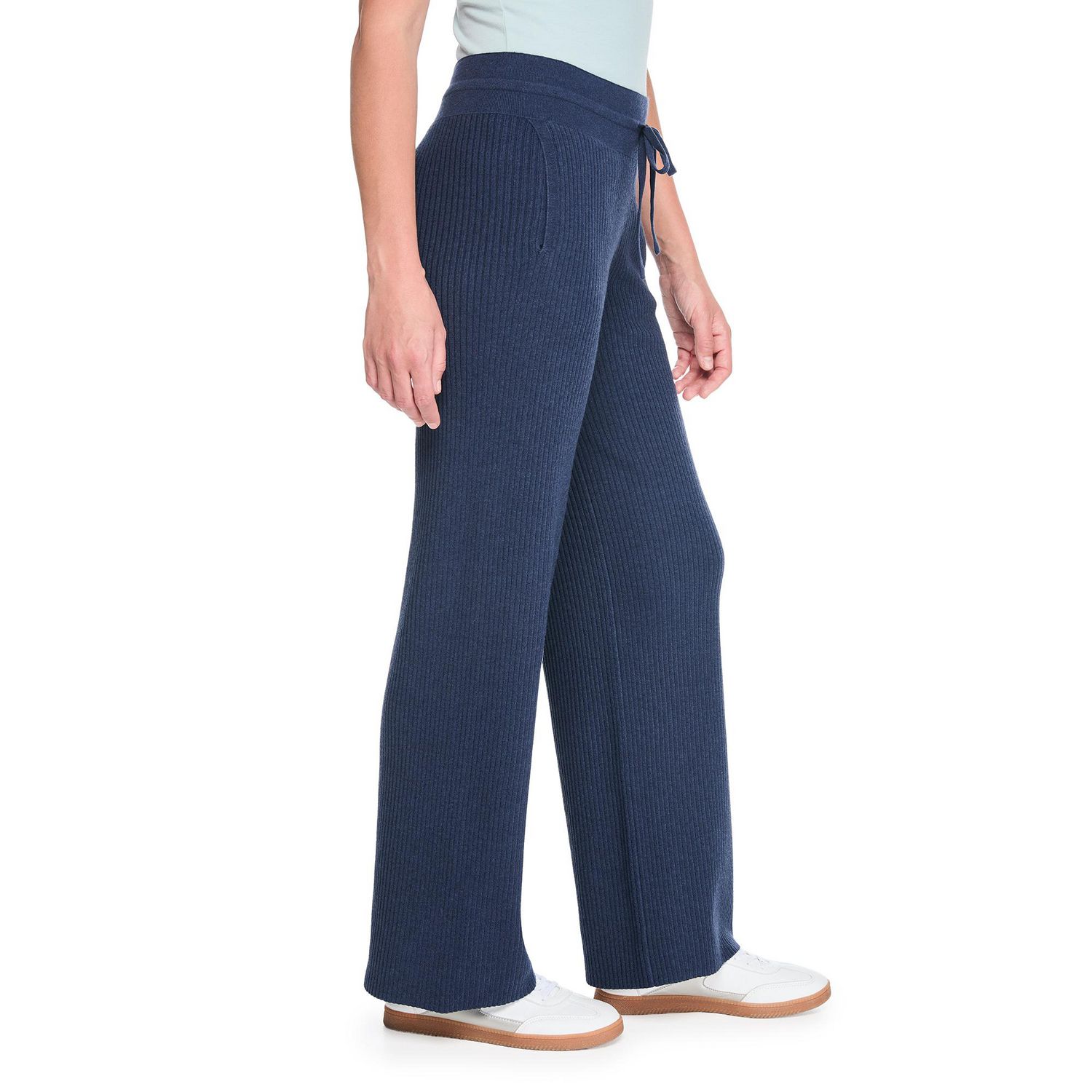 Pantalon de survêtement côtelé à jambe large George pour femmes