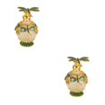 thumbnail image 2 of Dalazy Eco-friendly Dragonfly Decorative Glass Perfume Bottle Sturdy And Durable Gifts Refillable green 2Set, 2 of 6