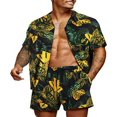 thumbnail image 1 of Stylish Matching Set  Men‘s Printed Shirt and Shorts for Hawaii, 1 of 9