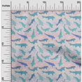 thumbnail image 2 of oneOone Velvet Turquoise Green Fabric Asian Japanese Koi Fish With Wave Craft Projects Decor Fabric Printed By The Yard 58 Inch Wide, 2 of 4