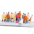 thumbnail image 1 of 100x Miniature Standing Sitting People Passenger Figures Model Train Diorama Scenics Building , 1:150 N Scale, 1 of 6