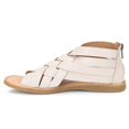 thumbnail image 4 of Born Women Iwa Woven Sandals, Medium Width, Back Functional Zipper, White, 4 of 5