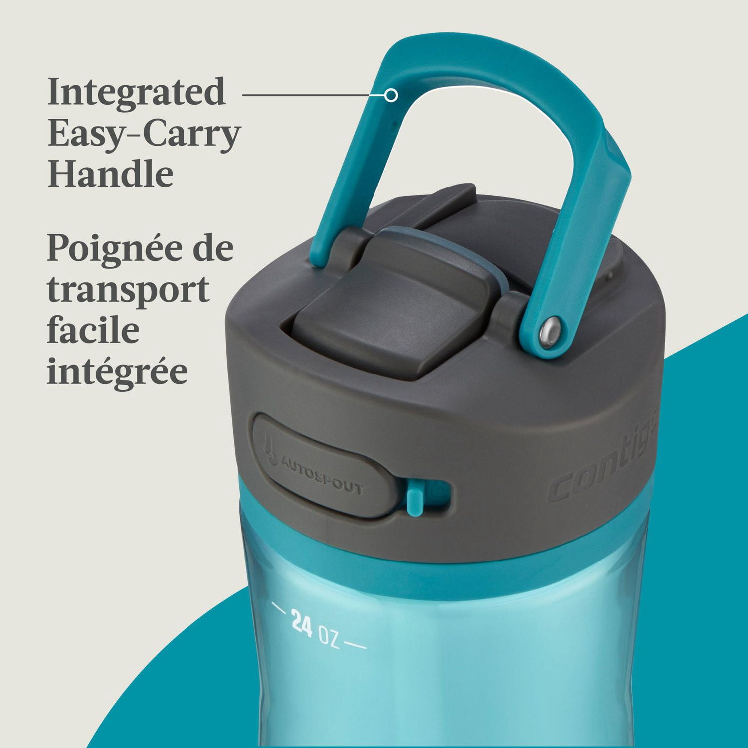 Bouteille d’eau Contigo Ashland 2.0, 709 mL (24 oz), couvercle AUTOSPOUT