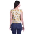 thumbnail image 3 of Moomaya Blouses à Volants Femmes Imprimées Sans Manches en Jersey de Coton Hauts d'Été Femmes, 3 of 4