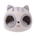 thumbnail image 1 of Lit pour Chat, Lit pour Animaux de Compagnie Type Tête de Chat Nest, Semi-enclosed Auto-Chauffant, Chat Chien Profond, 1 of 7
