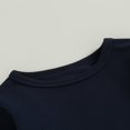 thumbnail image 3 of Baby Boys 2PCS Pants Sets Long Sleeve Round Neck Sweatshirt Tops Solid Color Pants Sets, 3 of 6