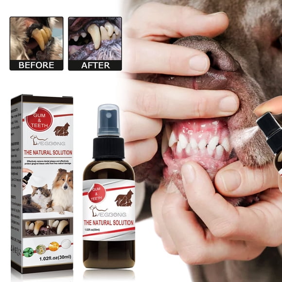 LSLJS Pet Teeth Breath Cleaning Freshener Dog Spray Care Cleaner 30ML, Pet Products