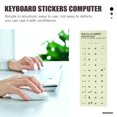 thumbnail image 4 of MasteelfCA 1 Feuille Autocollant de Clavier Phosphorescent Autocollant de Remplacement pour Clavier Allemand, 4 of 8