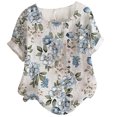 thumbnail image 2 of SMihono T-Shirt Surdimensionné pour Femmes Mode Femme Décontracté Col Rond Blouse Imprimée T-Shirt à Manches Courtes Hauts d'Été Hauts Décontractés d'Été pour Femmes, 2 of 4