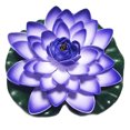 thumbnail image 4 of QualitChoice Artificial Lotus Replacement Simulation Outdoor Garden Park Pond Pool Photography Fake Water Flower Decor Blue 5PCS, 4 of 6