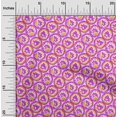 thumbnail image 2 of oneOone Polyester Spandex Fuschia Pink Fabric Asian Block Sewing Material Print Fabric By The Yard 56 Inch Wide, 2 of 4