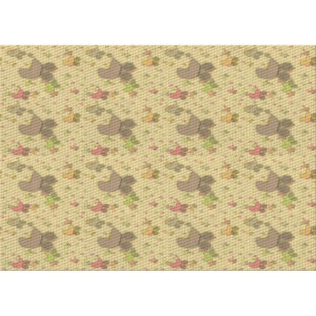 Ahgly Tapis Rectangulaire Lavable en Machine Intérieur Transitionnel Pérun Brun, 2 Pieds x 4 Pieds
