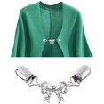 thumbnail image 4 of Bijoux Colorés à la Mode pour Femmes Filles Cadeau de Saint-Valentin Fête d'Anniversaire, Chic Femmes Cardigan à Nœud Incrusté de Strass Robe Châle Attache Épingle Noir, 4 of 6