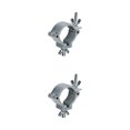 thumbnail image 2 of tamizeot Versatile Lighting Hook Mount for Club Exhibition Event Alloy Wrap Around Clamp Silver Master 2Set, 2 of 6