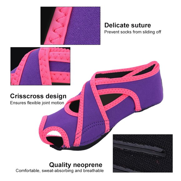 HURRISE Professional Adult Anti-skidding Fitness Training Yoga Dancing Socks Shoes,Yoga Socks, Yoga Wrap Shoe