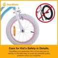 thumbnail image 3 of RoyalBaby Stargirl Children's Outdoor Bicycle 16 Inch with Training Wheels, Blue, 3 of 12