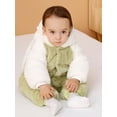 thumbnail image 4 of Diconna Infant Baby Fuzzy Bunny Costume Long Sleeve Hood Coat Button Down Warm Rabbit Romper, 4 of 9