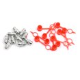 thumbnail image 2 of Unique Bargains M8 Silver Tone Thread Straight Grease Nipple Fittings w/ Red Dust Cap for Car 10 Set, 2 of 6