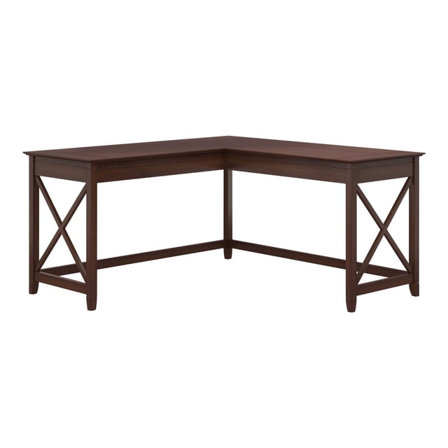 Bush Furniture Key West 60W L Shaped Desk in Bing